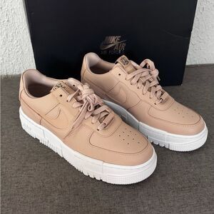 ⭕️ NIKE W AF1 PIXEL Beige White US 9 NEW